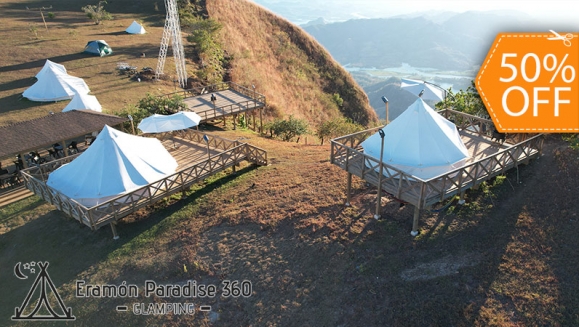 [Image: ¡Paga $225 en Lugar de $450 por Glamping Familiar para 7-10 Personas: 1 Noche en Carpa de Lujo 7 m2 (49 m) + Desayunos Típicos + Guía Turístico + Acceso a Los Miradores y a Toda La Propiedad!m]