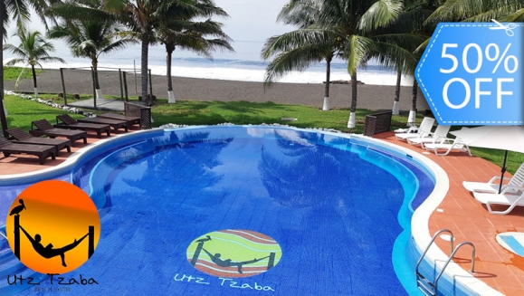 [Image: ¡Paga Q199 en Lugar de Q400 por Day Pass para 2 en Utz Tzaba Beach, Monterrico + Vale de Q100 Consumibles en El Menú Abierto del Restaurante!m]