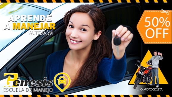 [Image: ¡Paga $60 en Lugar de $120 por Clases de Manejo de Auto o Moto Standard con: 12 Clases Prácticas + 5 Clases Teóricas y de Mecánica Básica + Asesoría para Trámite de Licencia + 20% de Descuento en Exámenes y Material de Estudio!m]