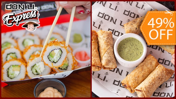 [Image: ¡Paga $13.49 en Lugar de $26.47 por Menú Asiático para 2 que Incluye: 1 Honolulu Roll + 1 Dancing Roll + Tacos con Carne de Res Caramelizada + 1 Pichel de Té de Limón o Melocotón!m]