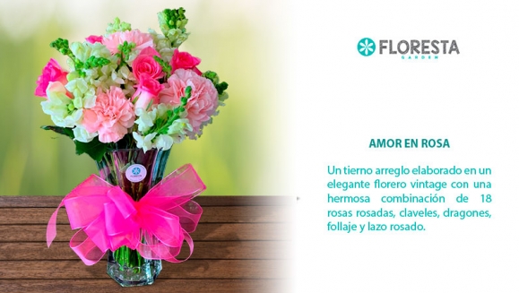 [Image: ¡Paga Q325 en lugar de Q650 por Arreglo Floral Premium a Elección entre: Amor en Rosa (18 rosas, claves en hermoso florero de cristal)  o Dulce Corazón (18 rosas y astromelias en base de madera)!m]