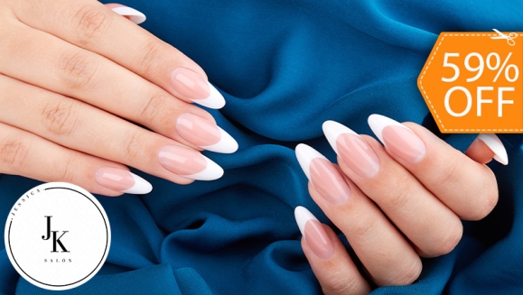 [Image: ¡Paga $9 en Lugar de $22 por Set de Uñas Acrílicas a Elección entre Naturales o French o Baño de Acrílico de Color + Brillo Permanente + Glitter en 2 Uñas!m]
