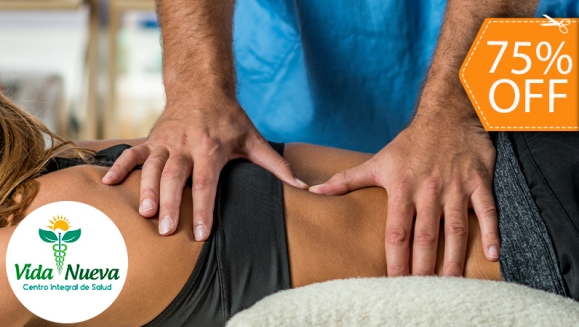[Image: ¡Paga $15 en Lugar de $60 por 1 Ajuste Quiropráctico en Cuello, Espalda, Cadera, Manos y Pies + 1 Masaje Relajante + 1 Masaje Cráneo-Facial + Reflexología + Aromaterapia + Aplicación de Ungüento Antinflamatorio y Toalla Caliente!m]