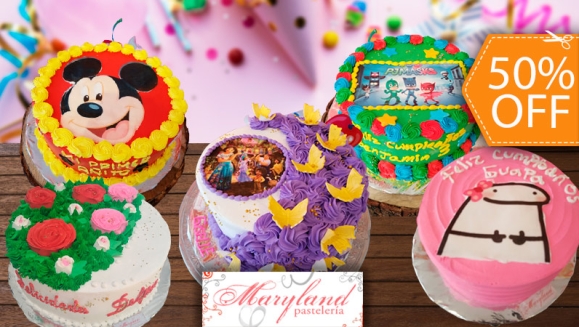 [Image: ¡Paga $24 en Lugar de $48 por Pastel de 25 Porciones con Relleno a Elección y Decoración a con Fotografía o Imagen Impresa en Papel Comestible de Arroz!m]