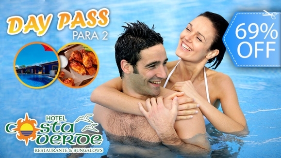 [Imagen:¡Paga Q99 en Lugar de Q323 por Day Pass para 2 Personas + Orden de Alitas para Compartir + 2 Gaseosas + Uso de Piscinas!]