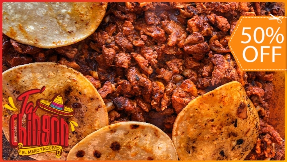 [Image: ¡Paga $9.50 en Lugar de $18.99 por Taquiza para 3-4 Personas con: 1 Libra de Carne a Elección entre Pastor, Carnita, Birria o Mixta + 20 tortillas + Frijoles con Nachos + Acompañamientos de Chimol y Salsitas!m]