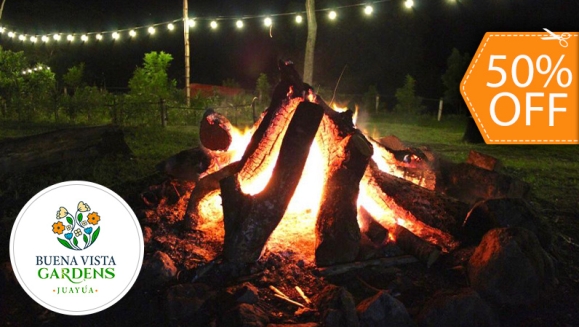 [Image: ¡Paga $19.99 en Vez de $39.99 por Camping para 2 que Incluye: 2 Entradas al Ecoparque + Tienda de Campaña + 2 Colchonetas + 2 Desayunos + Fogata + Guía de Senderismo + Uso de Juegos de Madera y Cuerda, Columpios y Piscina!m]
