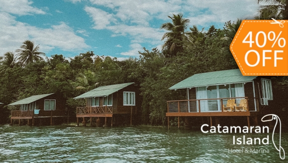 [Image: ¡Vacaciones en El Caribe Guatemalteco! ¡Paga $98.34 en Lugar de $163.72 por Estadía Triple en Bungalow Privado + Traslados en Lancha + Parqueo + Impuestos en Catamaran Island Hotel!m]
