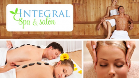 [Image: ¡Paga $15 en lugar de $60 por 3 sesiones a escoger entre: Masaje Relajante, Masaje de Piedras calientes, Jacuzzi, Sauna, Vacumterapia o Termoterapia en Integral Spa!m]