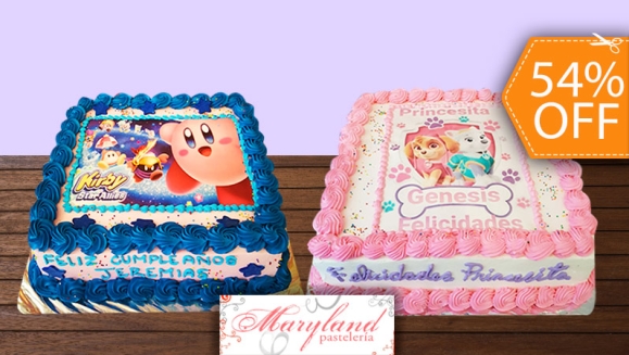 [Image: ¡Paga $42 en Lugar de $92 por Pastel Cuadrado de 60 Porciones con Relleno a Elección + Decoración con Fotografía o Imagen Impresa en Papel Comestible de Arroz!m]