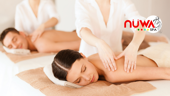 [Image: ¡Paga $22 en Lugar de $160 por Día de Spa en Pareja que Incluye: 2 Masajes de Rostro + 2 Masajes Suecos + 2 Masajes en Camilla Termo-Jade + 2 Saunas Infrarrojos!m]