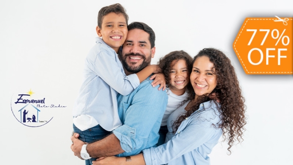 [Image: ¡Paga $23 en Lugar de $100 por Sesión Fotográfica Profesional en Estudio hasta para 5 Personas + 25 Fotografías Editadas en Formato Digital + Tarjeta Digital!m]