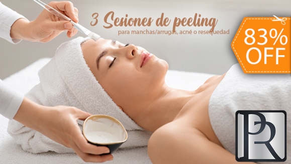 [Imagen:¡Paga $30 en Lugar de $180 por 3 Sesiones de Peeling Facial para Tratar Acné (Ácido Salicílico), Manchas/ Arrugas (Ácido Glicólico) o Resequedad (Ácido Láctico) + 3 Mascarillas de Limpieza Profunda + Evaluación!]