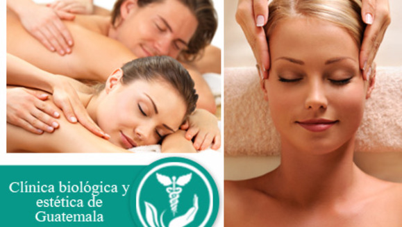 [Image: ¡Paga Q59 en lugar de Q300 por masaje combinado de relajación que incluye: masaje cráneo facial + reflexología  + masaje relajante profundo + oxígeno energético + masaje de aparatología en Clínica Biológica y Estética de Guatemala!m]