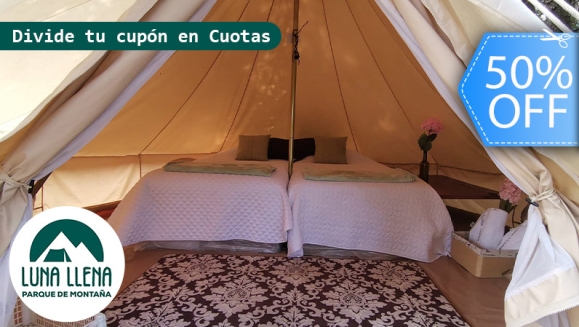 [Image: ¡Paga Q659 en Vez de Q1,320 por Glamping para 2 con Snacks de Bienvenida + Daypass de Aventura: Senderos Ecológicos, Mirador, Rio, Puente Colgante, Fogata y Canchas + Actividad a Elección entre Cuatrimoto, Bicicletas, Picnic o Churrasquera!m]