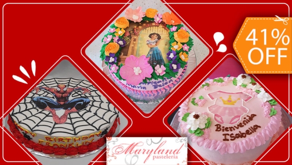 [Image: ¡Paga $32.50 en Lugar de $65 por Pastel Redondo de 40 Porciones con Relleno a Elección + Decoración con Imágenes Impresa en Papel de Arroz Comestible + Accesorios de Dulce!m]