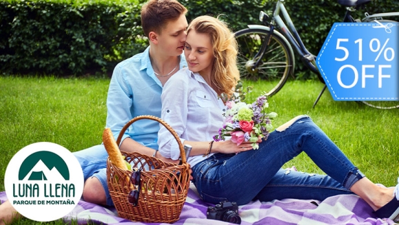 [Imagen:¡Paga Q279 en Lugar de Q565 por Day Pass con Picnic para 2 que incluye: Ingreso a Senderos Ecológicos, Mirador, Rio, Puente Colgante, Canchas + Uso de Bicicletas + Montaje de Picnic + Canasta con Snacks + Fogata!]