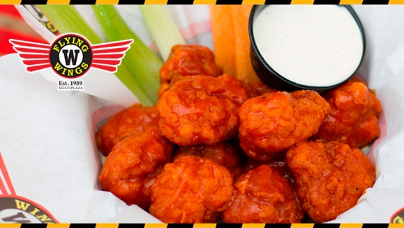 [Image: ¡A Domicilio! ¡Paga $19.99 en Lugar de $40.85 por Menú para 4: 1 Crispy Sandwich + 1 Burger Americana + 7 Alitas + 7 Boneless + 4 Sodas!m]