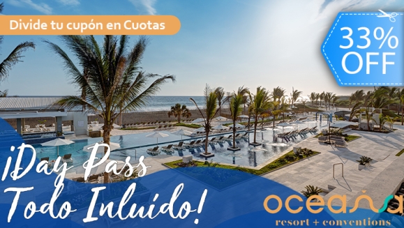 [Imagen:¡DayPass ALL INCLUSIVE! ¡Paga Q675 en Lugar de Q1,000 por DayPass en Oceana Resort que Incluye: Desayuno y Almuerzo Buffet + Snacks Mañana y Tarde + Bebidas Ilimitadas Alcohólicas y No Alcohólicas + 1 hora de Flowrider!]