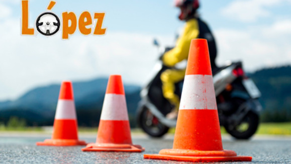 [Image: ¡Paga $35 en lugar de $90 por 10 clases Prácticas de Manejo para Motos de 45 minutos + 5 Clases Teóricas en Escuela de Manejo López! Recibe 30% de descuento adicional en las pruebas de aptitudes vialesm]