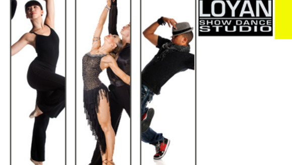 [Image: ¡Paga $12 en lugar de $45 por 1 mes de clases de baile (moderno o de salón), o aeróbicos o pilates en Loyan Show Dance Studio!m]