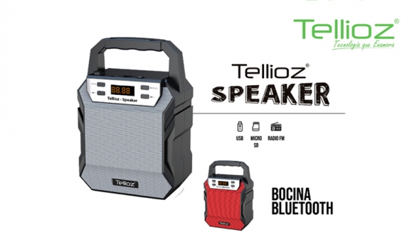 [Image: ¡Paga Q145 en lugar de Q200 por Tellioz Speaker: Bocina Portátil con Conexión Bluetooth, Radio FM, Entrada USB y Micro SD!m]