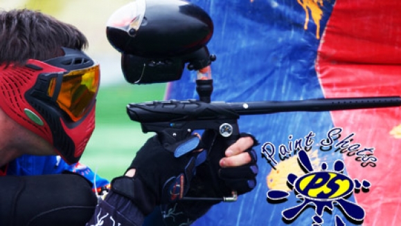 [Image: ¡Paga Q39 en lugar de Q80 por 100 paintballs + paquete de juego que incluye: máscara, marcadora semiautomática, protector de cuello, chaleco, camisa, tapón de seguridad y recarga de aire ilimitada en Paint Shots Gotcha!m]