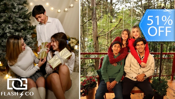 [Image: ¡Paga Q99 en Lugar de Q200 por Sesión Fotográfica Navideña hasta para 5 Personas con Set a Elección y 4 Fotos Digitales Editadas!m]