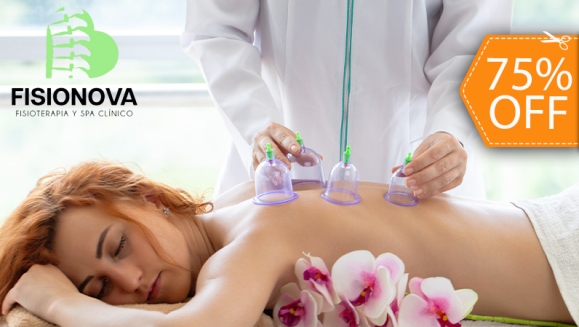 [Image: ¡Paga $10 en Lugar de $40 por Masaje Fisioterapéutico + Cupping en la Espalda o Aplicación de Compresas Calientes!m]