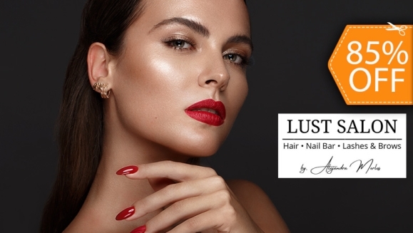 [Image: ¡Paga $10 en Lugar de $65 por Pedicure Spa + Manicure Spa + Esmaltado Normal en Manos y Pies + Lavado + Mascarilla Capilar Reparadora Biactive + Planchado + Depilación de Cejas o Bozo!m]