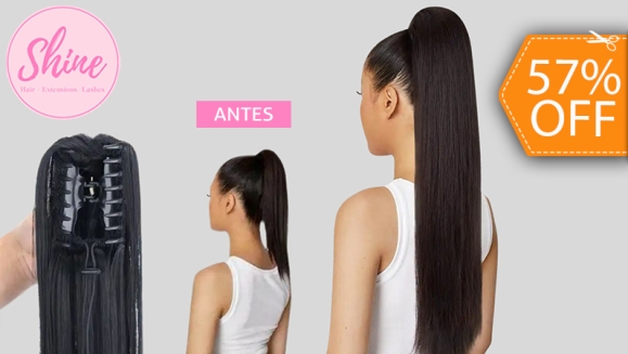 [Image: ¡Paga $15 en Lugar de $35 por 1 Extensión de Cola de Cabello + Peinado + Colocación!m]