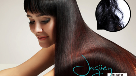 [Image: ¡Sin restricción por largo o volumen! ¡Paga $45 en lugar de $120 por Alisado Brasileño de Keratina + 2 Lavados Spa + 2 Tratamientos Hidratantes + Masaje Capilar + 2 Secados o Planchados + Corte o Limpieza de Puntas en Jagüey Salón y Spa!m]