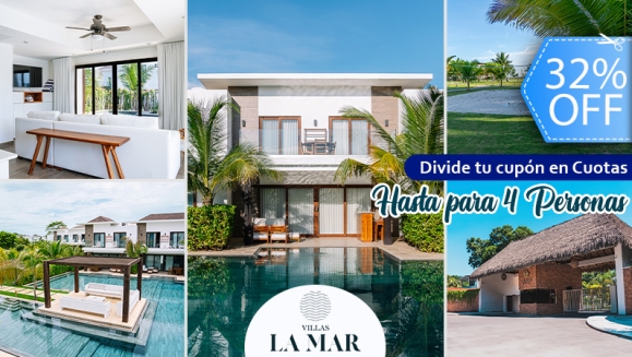 [Imagen:¡Paga Q1,899 en Lugar de Q2,800 por Estadía en Monterrico Para 4 Personas en Villa de Lujo Equipada Con: 2 Habitaciones con Aire Acondicionado, Playa y Piscina Privada, Baños, Sala, Comedor, y Cocina Completa!]