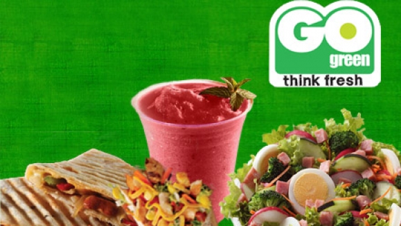 [Image: ¡Paga $5 en lugar de $10 en todo el saludable y delicioso menú de Go Green!m]