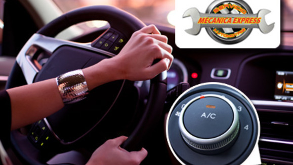 [Image: ¡Paga $22 en lugar de $65 por Carga Completa de Aire Acondicionado + Limpieza de Blower + Aromatizado + Revisión de fugas de A/C + Limpieza de filtro aire + Revisión de Sistema Eléctrico del A/C en Mecánica Express!m]