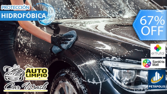 [Imagen:¡Paga Q99 en Lugar de Q300 por Servicio de CarWash y Protección que Incluye: Lavado de Carro + Aspirado + Silicon Aroma con Protección Hidrofóbica (Protección por 3 Meses)!]