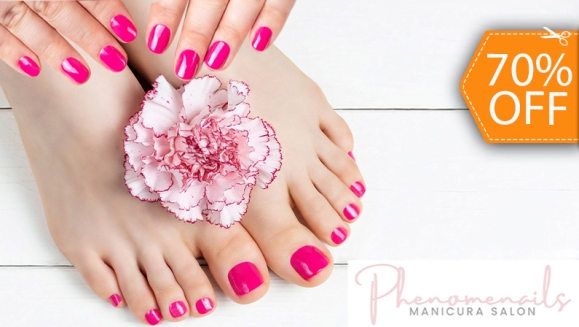 [Imagen:¡Paga $15 en Lugar de $50 por Manicure y Pedicure Ruso Spa + Esmaltado Permanente en Manos y Pies!]