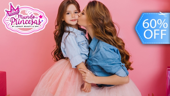 [Image: ¡Paga Q199 en Vez de Q499 y Celebra el Día de La Madre con Tu Princesa en Un Día de Mimos en Salón y Spa: Aplicación de Gel y Crema Hidratante  + Planchado de Cabello + Copa de Vino + Mani-Pedi Spa + Peinado + Maquillaje Fantasía y Más!m]