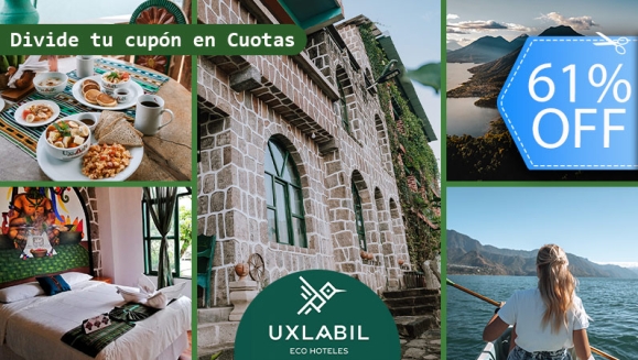 [Image: ¡Paga Q699 en Lugar de Q1,790 por Estadía de 3 Días y 2 Noches para 2 Adultos en el Lago de Atitlán: Habitación Doble + 4 Desayunos + Tour de Abejas Mayas y Miel Orgánica + Kayaks + Impuestos Incluidos!m]