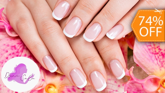 [Image: ¡Paga $9 en Lugar de $35 por Set de Uñas Acrílicas a Elección entre French, Naturales o Cover de Color (Baño de Acrílico) + Decoración en 2 Uñas + Brillo Permanente!m]