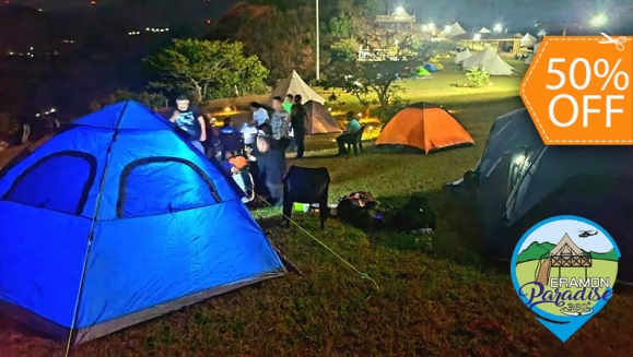 [Image: ¡Exclusivo 29 de Junio! ¡Paga $35 en Vez de $70 por Camping Tradicional en Eramon 360 Para 1 Persona, Incluye: Tienda de Acampar + Sleeping Bag + Guía Turístico + Transporte de Ida y Regreso con Aire + 1 Tirada del Columpio Más Alto del País!m]