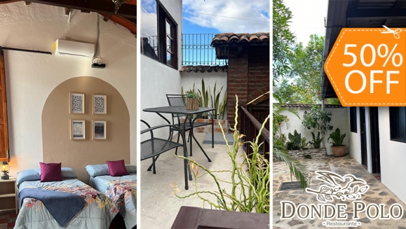 [Image: ¡Paga $47.50 en Lugar de $95 por Estadía de 1 Noche para 2-3 Personas en Hostal Donde Polo + Desayunos!m]
