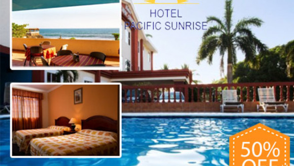 [Image: ¡Paga $40 en lugar de $80 por Estadía de 1 noche para 2 adultos y 2 niños en Hotel Pacific Sunrise, en el Puerto de la Libertad!m]