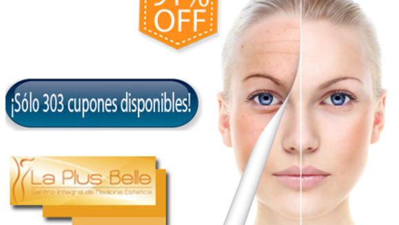 [Image: ¡Paga $39 en lugar de $420 por 3 Microdermoabrasiones + 3 Limpiezas Faciales Profundas + 3 Alta-Frecuencia + 3 Aplicaciones de Luz LED + 3 Masajes de cuello y hombros + 1 Evaluación Magic Mirror + 1 Evaluación con lámpara Wood en La Plus Belle!m]