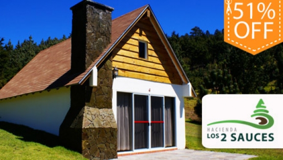 [Image: ¡Paga $69 en lugar de $141.60 por estadía para 4 personas en las cabañas de Hacienda los 2 Sauces en El Pital! ¡SÓLO 53 CUPONES DISPONIBLES!m]