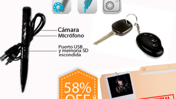 [Image: ¡No todo lo que vez es lo que parece! ¡Paga Q190 en lugar de Q450 por Lapicero Espía o Llavero Espía para grabar video, audio o fotos!m]