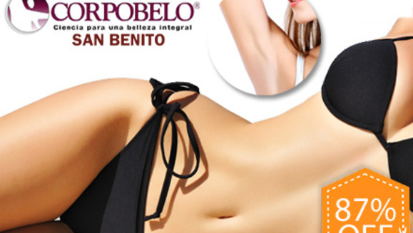 [Image: ¡Paga $75 en lugar de $560 por 6 Sesiones de Depilación Láser en axila o contorno de bikini o bikini completo o 2 áreas pequeñas a escoger en Corpobelo San Benito!m]