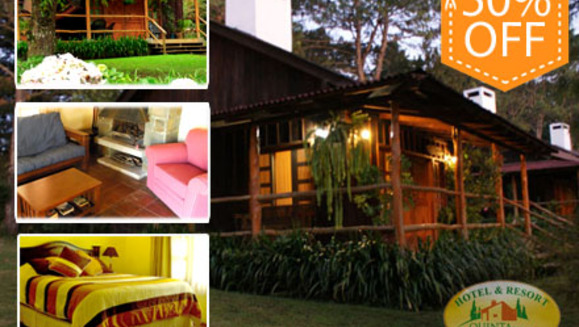 [Image: ¡Escápate, ponte en contacto con la naturaleza! ¡Paga $49 en lugar de $99 por Estadía para 2 adultos y 2 niños en Cabaña Junior + 2 Desayunos Chapines e impuestos hoteleros incluidos en Hotel Quinta del Sol en Guatemala!m]