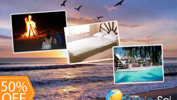 [Image: ¿Alguien dijo playa? ¡Paga Q470 en lugar de Q940 por Estadía de 1 noche para 2 adultos y 2 niños o 3 adultos en habitación sencilla con Desayunos Incluidos en Hotel Bahía del Sol, Costa del Sol, El Salvador!m]
