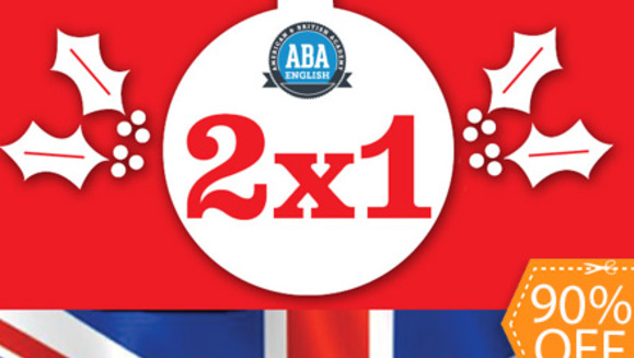 [Image: ¡Esta navidad comparte el éxito! ¡Paga $35 en lugar de $359 por paquete DOBLE de 12 meses de clases de inglés en línea con ABA English!m]